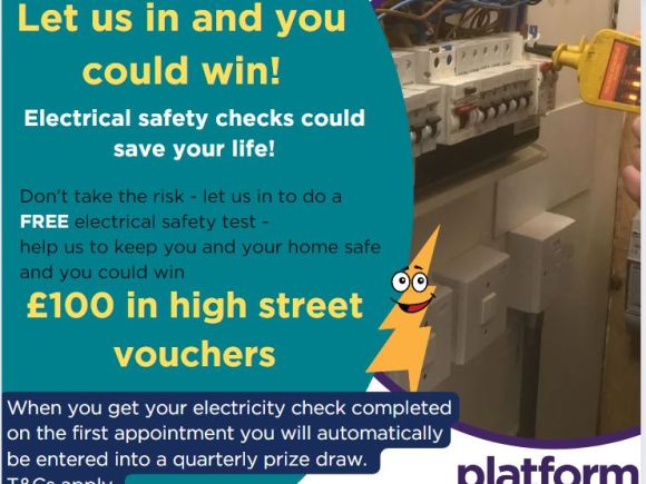 Let us in and you could win electrical safety