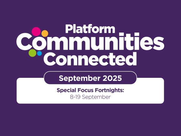 Communities Connected purple logo advertising 8 - 9 September 2025 dates 2025