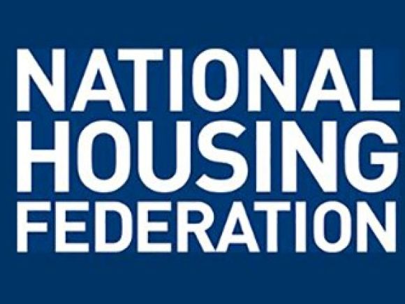 National Housing Federation logo - Dark blue background with National Housing Federation written in large white letters