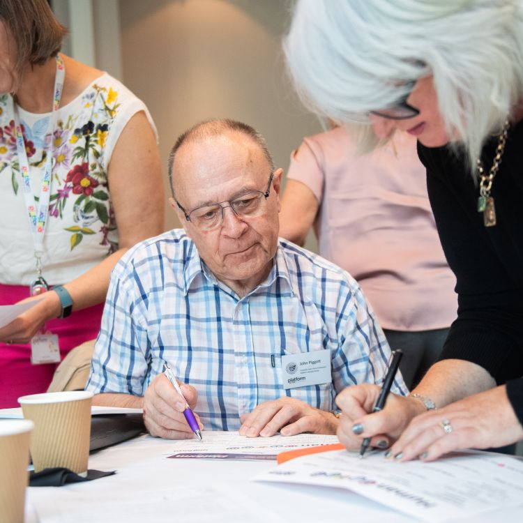 Scrutiny Panel members working together