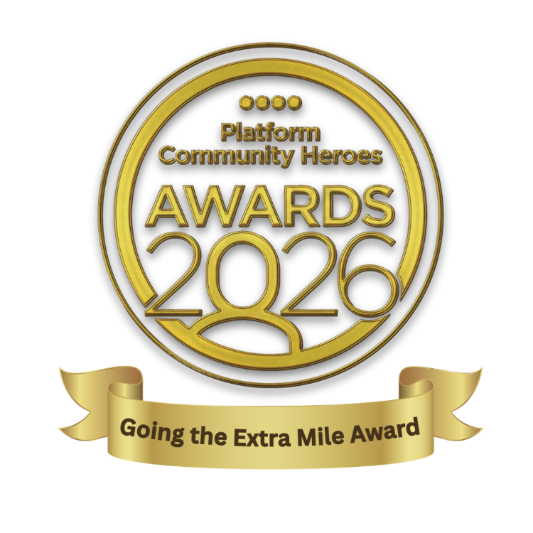 Platform Community Heroes Awards 2026 - Going the Extra Mile Award logo