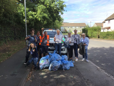 Customers, colleagues and partners pictured at a neighbourhood walkabout