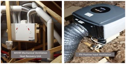 MVHR and PIV Ventilation units