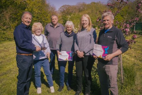 Members of The Newtown Green Group, winners of the Green Impact Award for 2026 with Platform Housing Group’s Interim Chief Executive, Kevin Bolt (left)