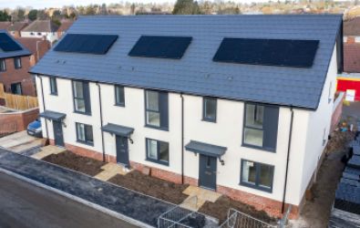 New build houses at Naseby Square- Market Harborough.