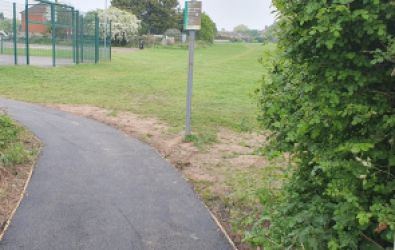 A new footpath at Newtown Green
