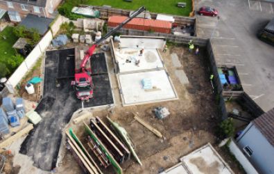 Building homes on site