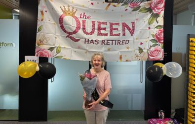 Jean Webb at her retirement do