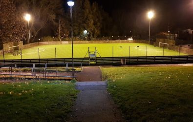 Football field at the leisure centre