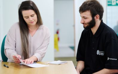 People at a skills workshop