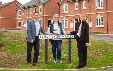 MP, Councillor and Chief Executive on the site in Crowle