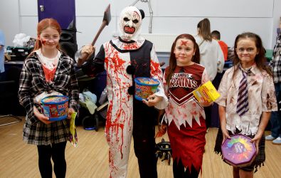 Winners of the Halloween fancy dress competition