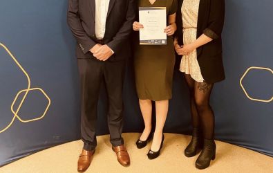 Winners receiving their awards