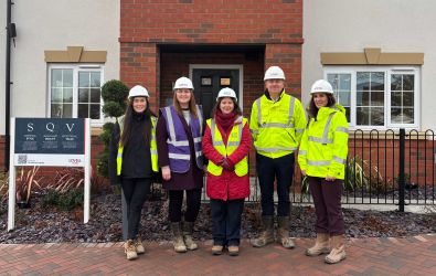 The Mayor visiting the site in Newark