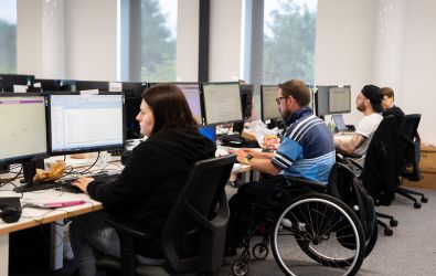 Disabled colleagues at work