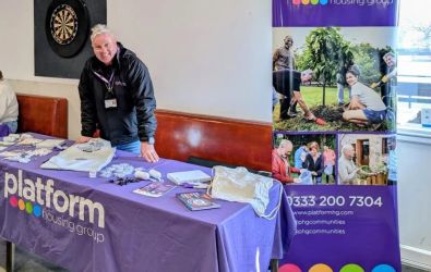 A stand at the neurodiversity event