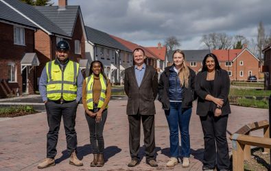 Colleagues from Platform and Vistry at the site in Sphinx Drive