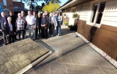 Colleagues and customers at the museum