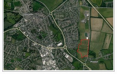 Map showing where the development will be 