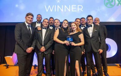The winning Platform team at the 2025 awards