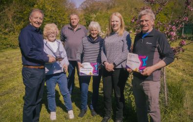 Members of the Newtown Green Group with Kevin Bolt