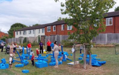 Setting up for the 2025 youth days in Worcester