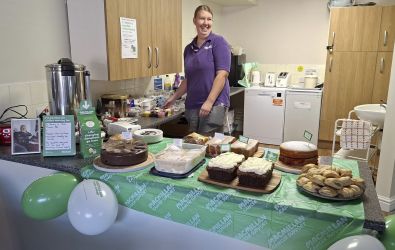 A colleague at a coffee morning